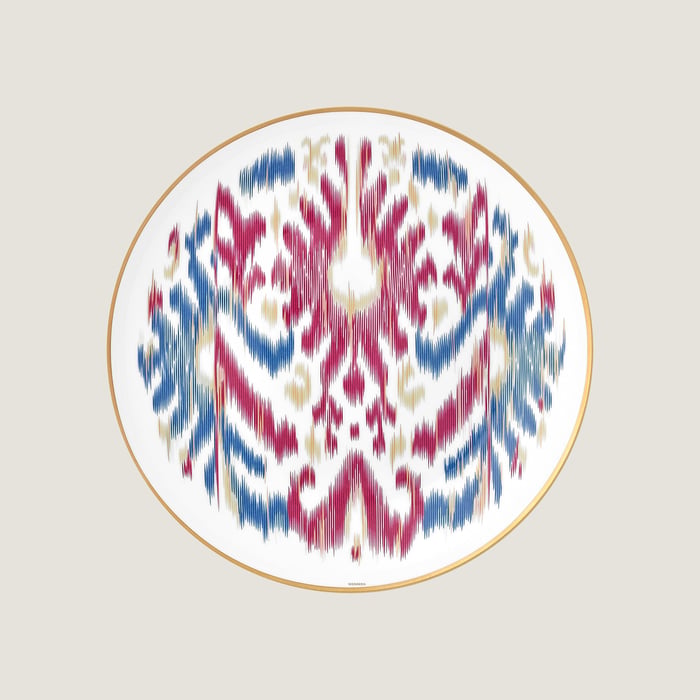 Sans Coloris Voyage En Ikat Dessert Plate