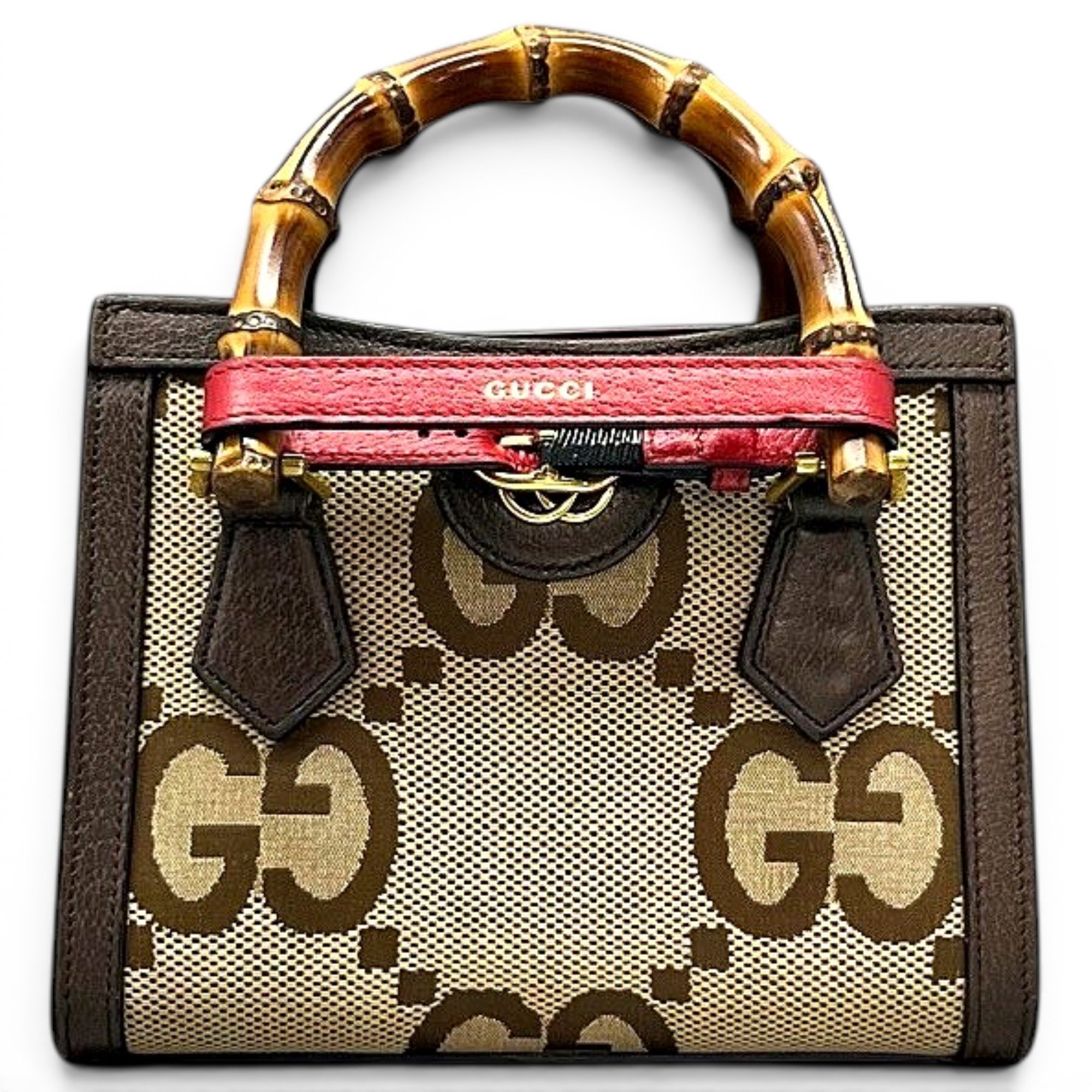 Diana Bamboo leather handbag