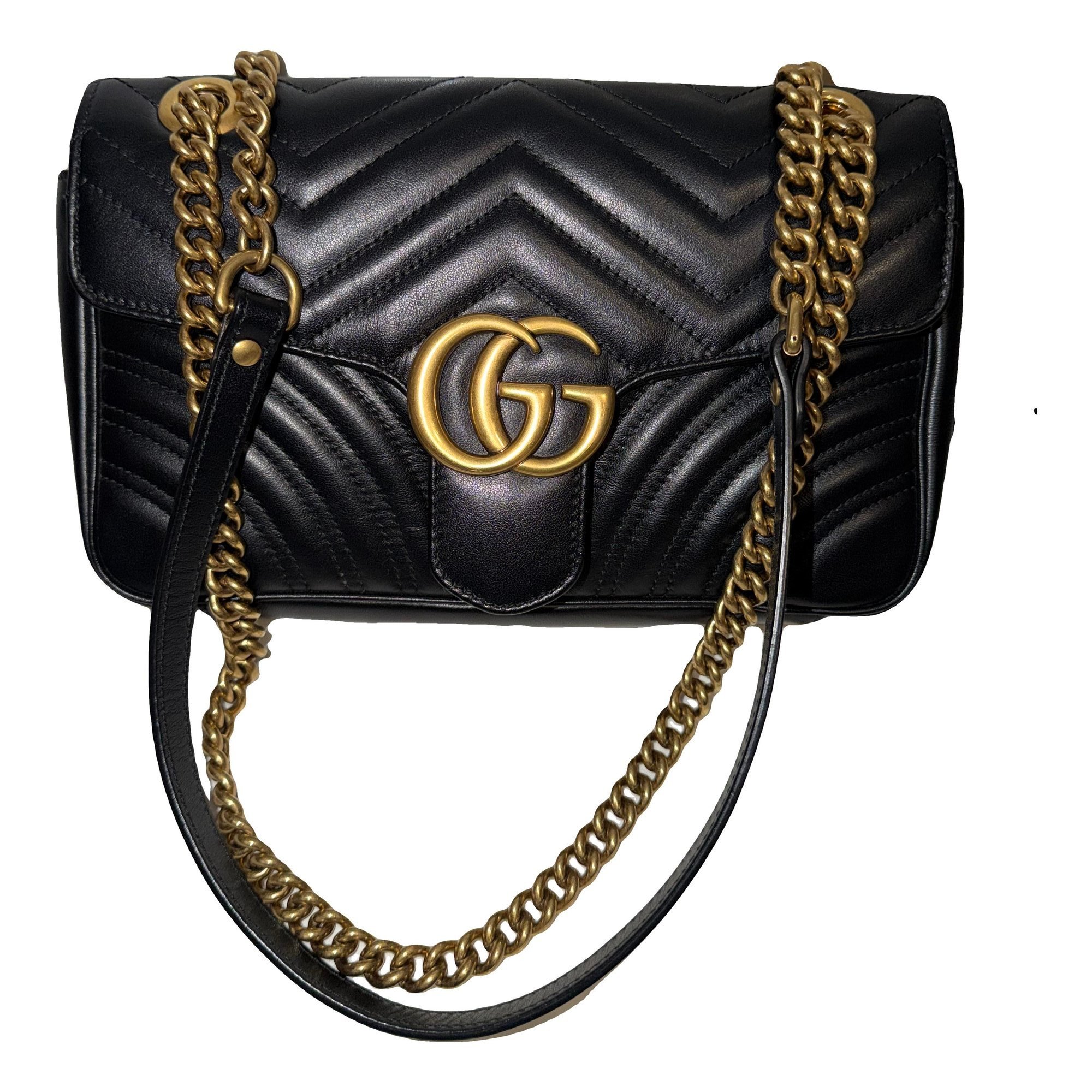 GG Marmont Flap leather handbag