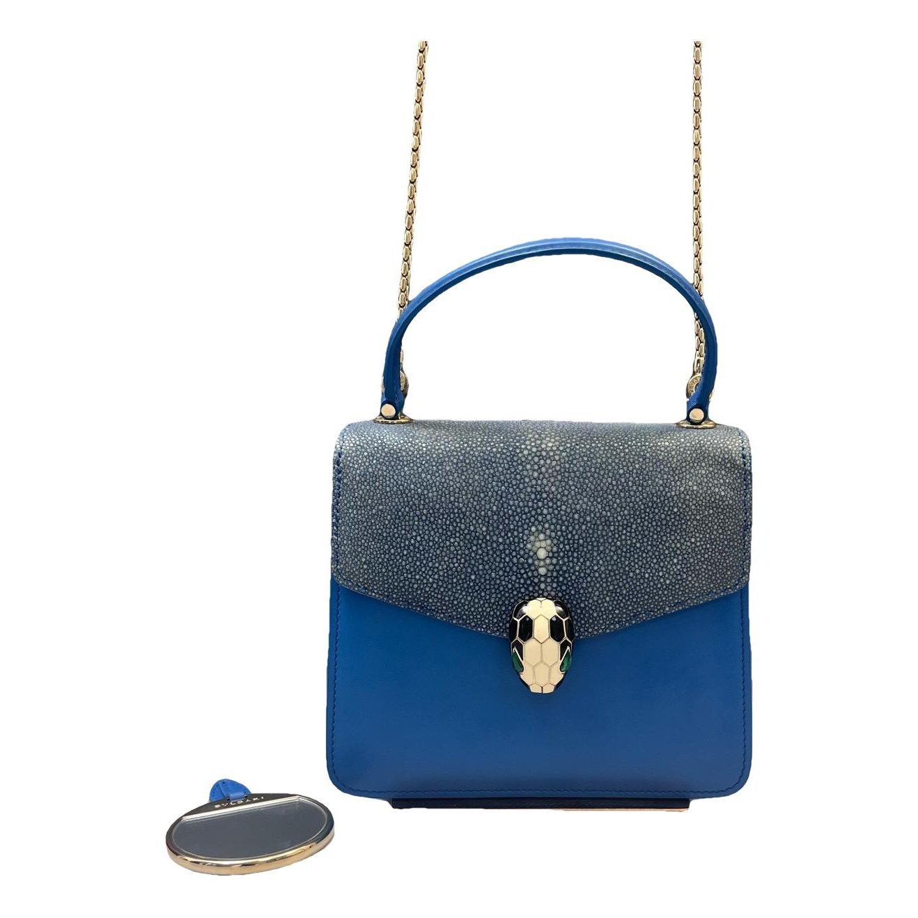 Serpenti leather handbag