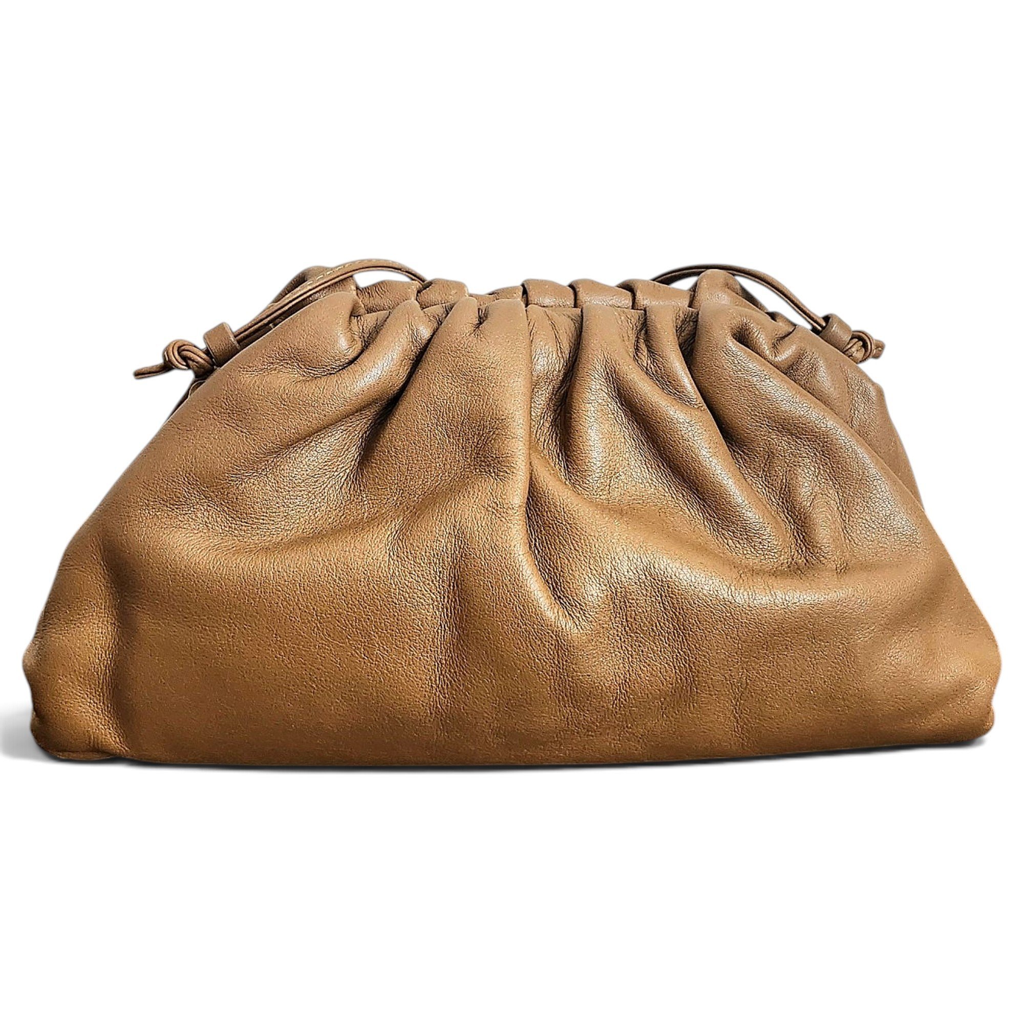 Pouch leather handbag