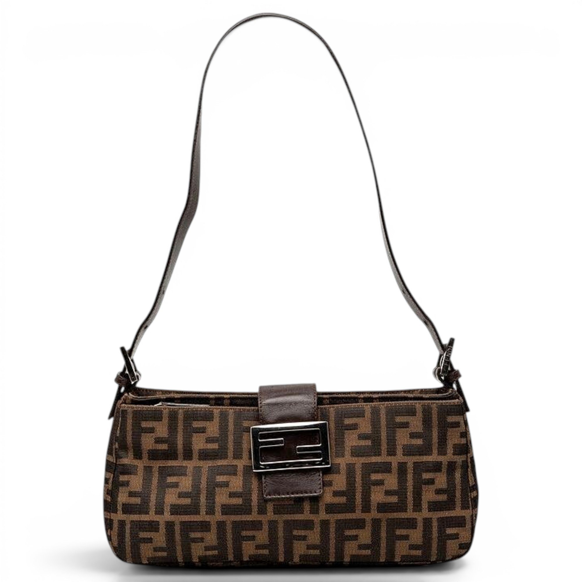 Pocket leather handbag