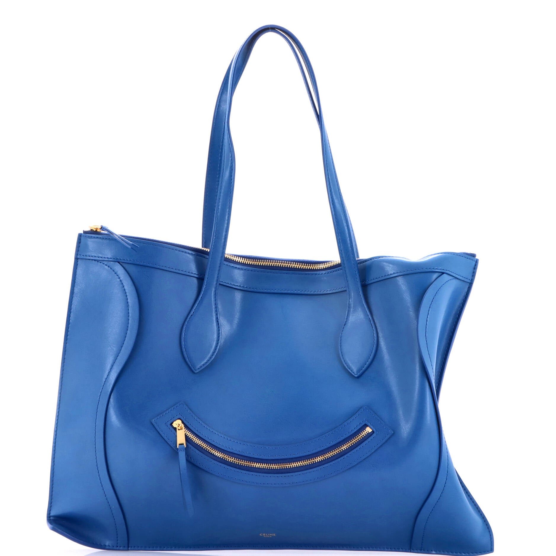 Celine New Luggage Flat Cabas Tote Smooth Leather