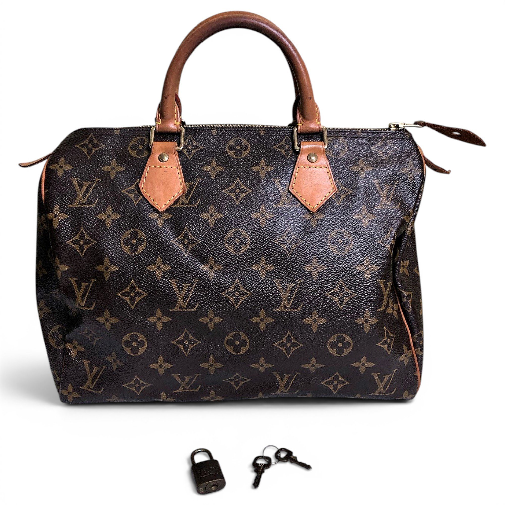 Nano Speedy / Mini HL leather handbag