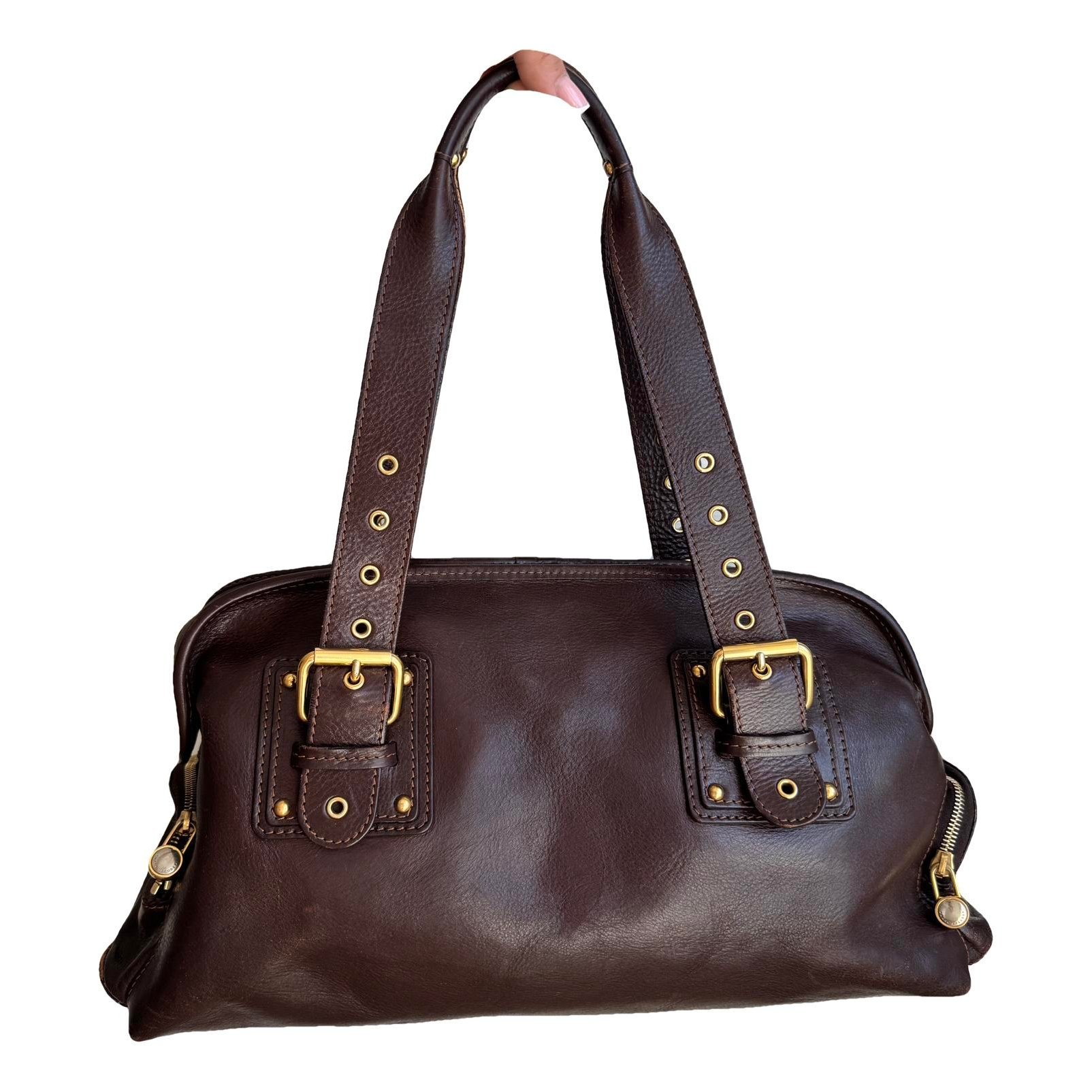 Leather handbag