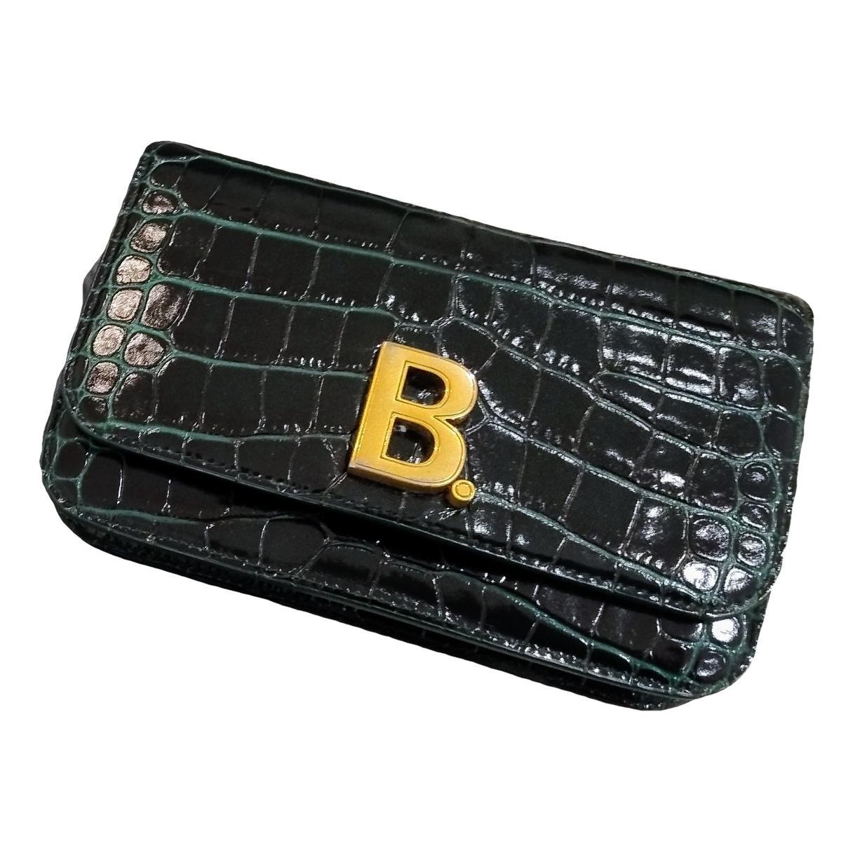 Leather clutch bag