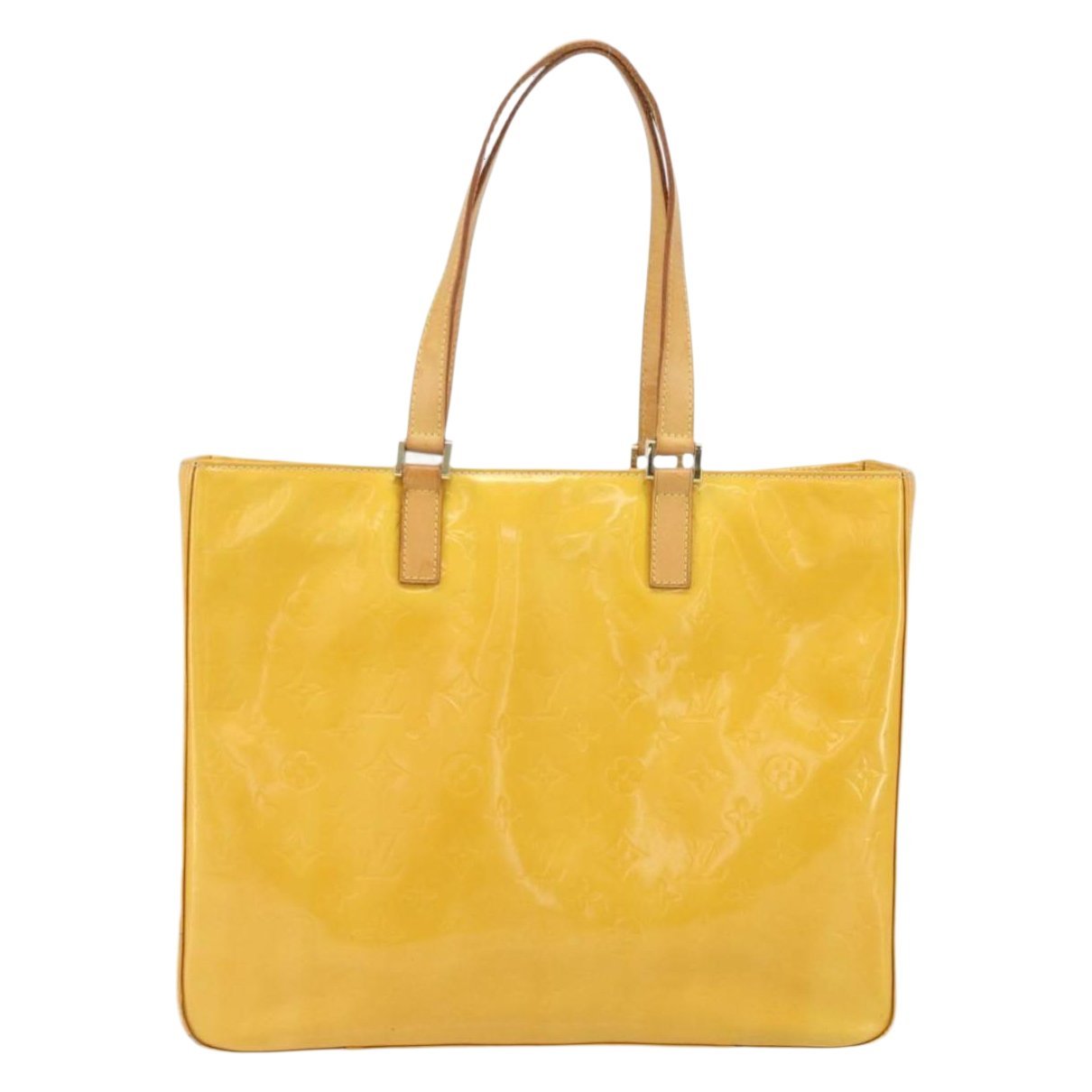Columbus patent leather tote