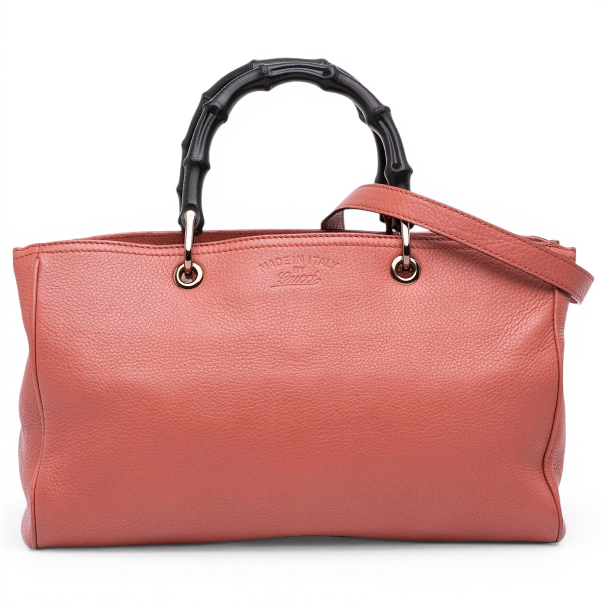 Bamboo Shopper leather tote