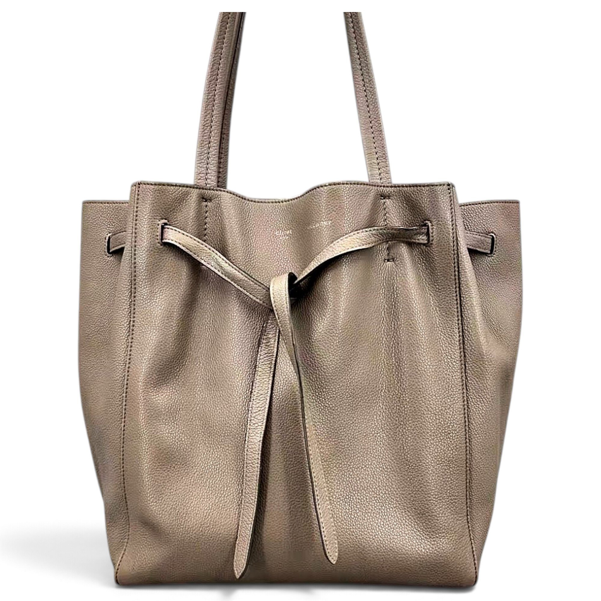 Cabas leather handbag