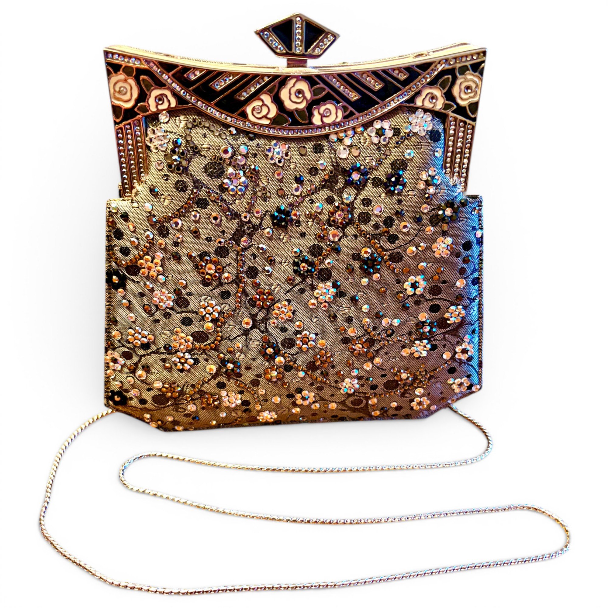 Silk clutch bag