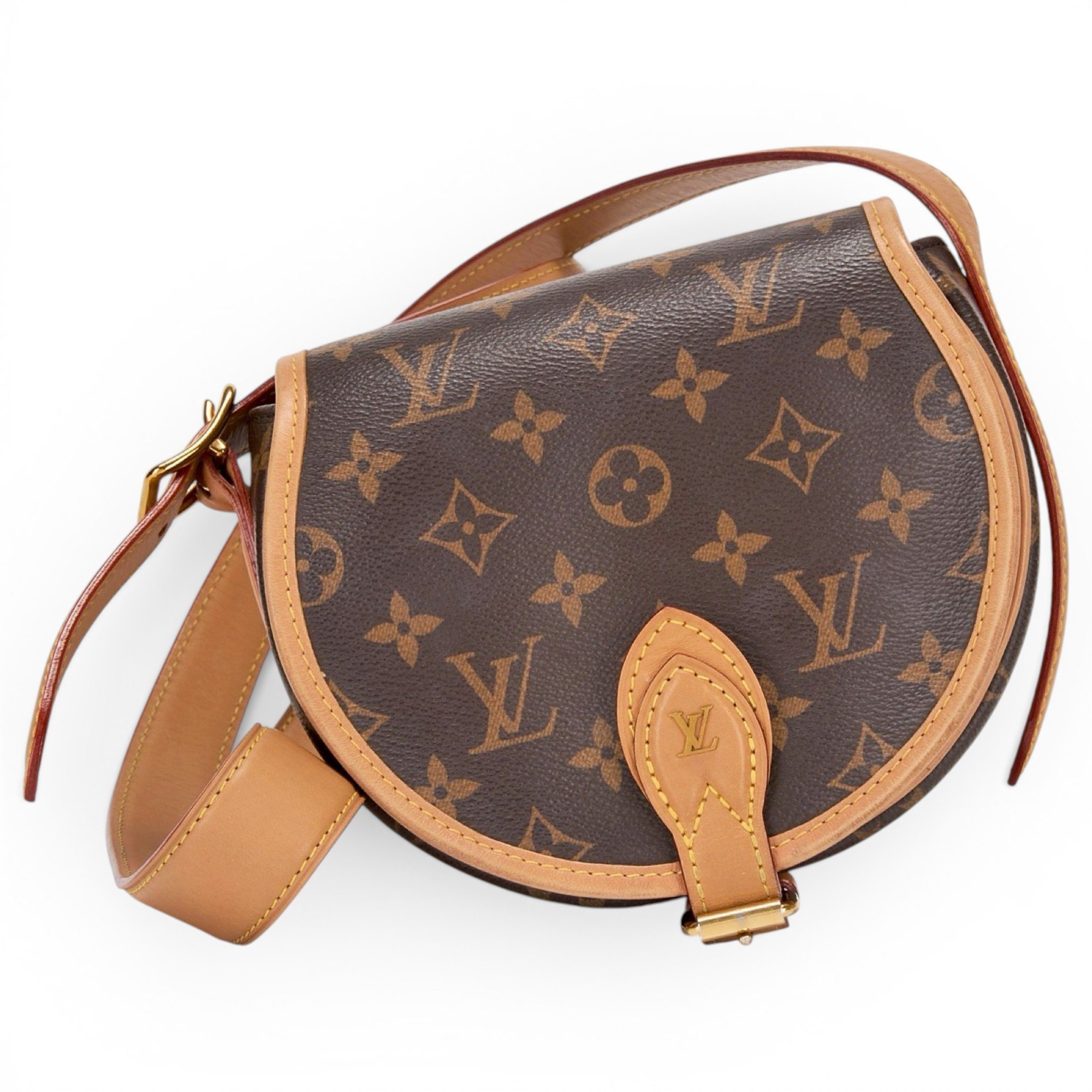 Tambourin leather crossbody bag
