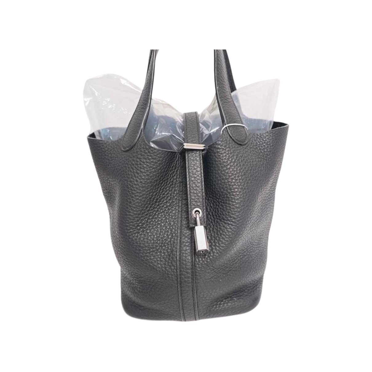 Picotin leather tote