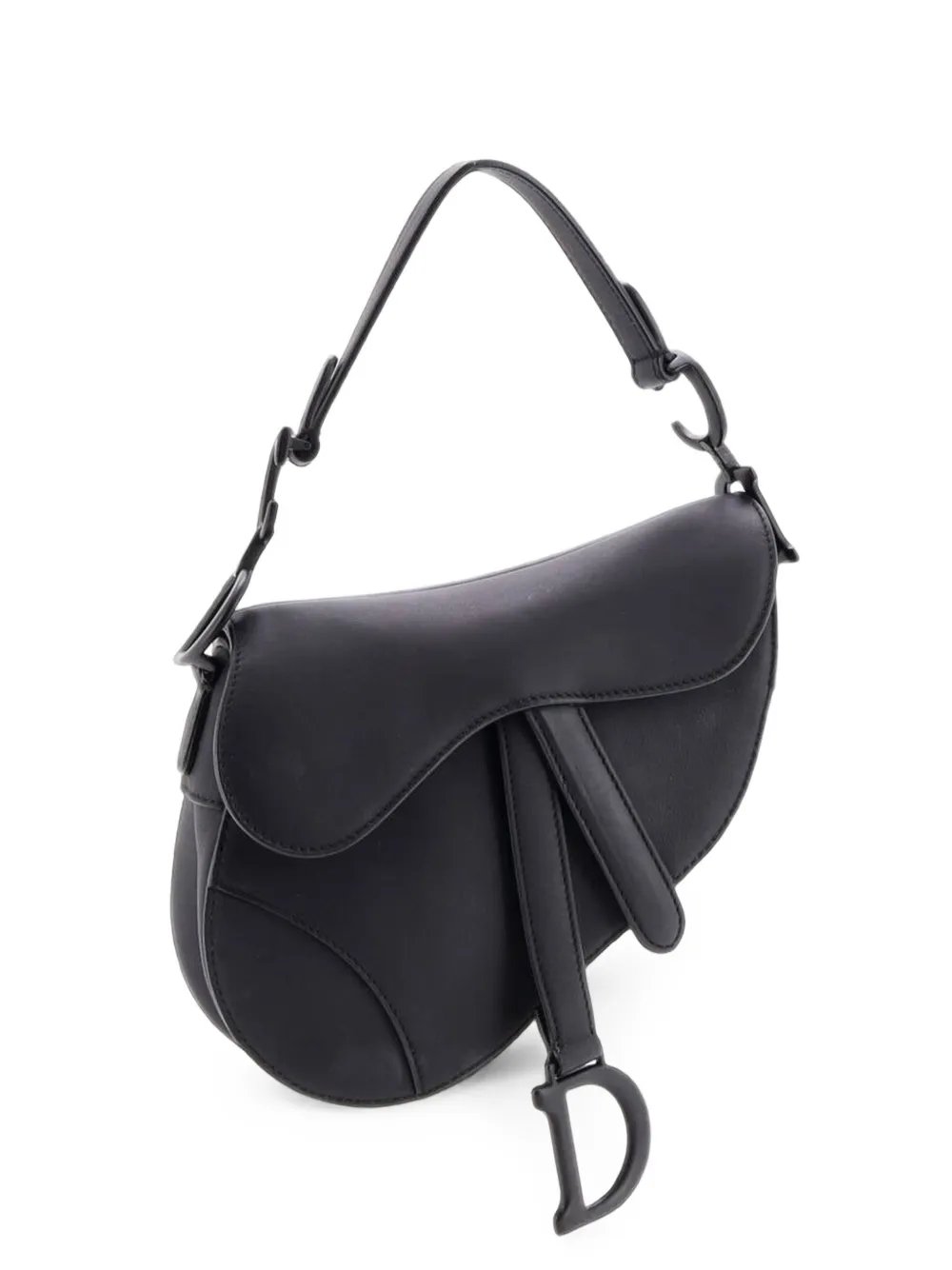 Ultra Matte Saddle Handbag with Strap Leather Mini shoulder bag