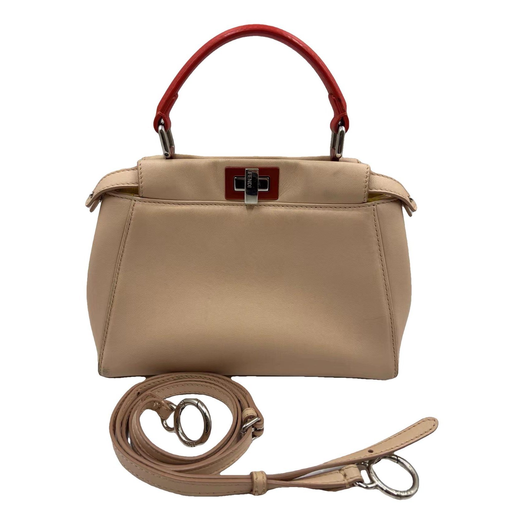 Peekaboo leather handbag