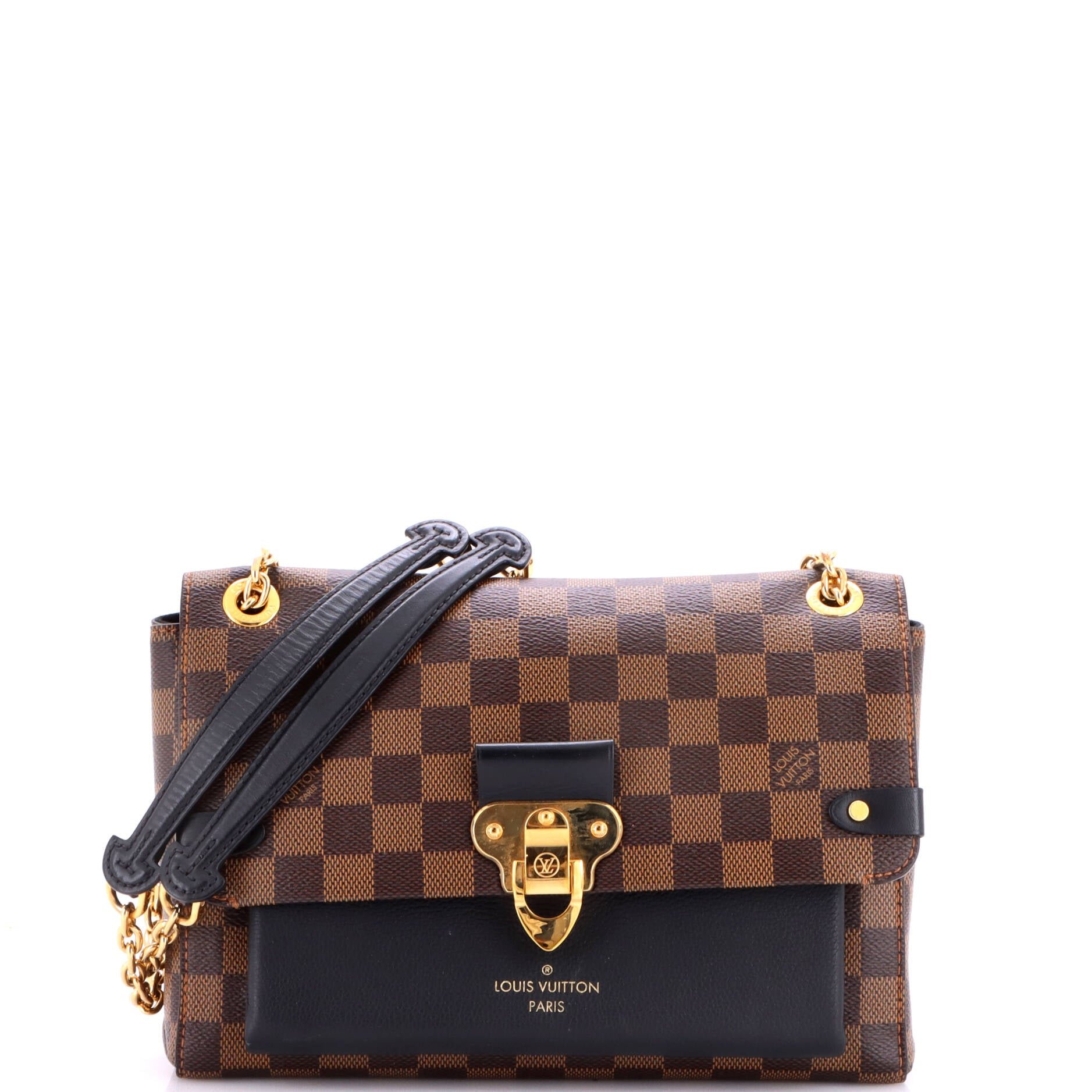 Vavin Handbag Damier with Leather PM