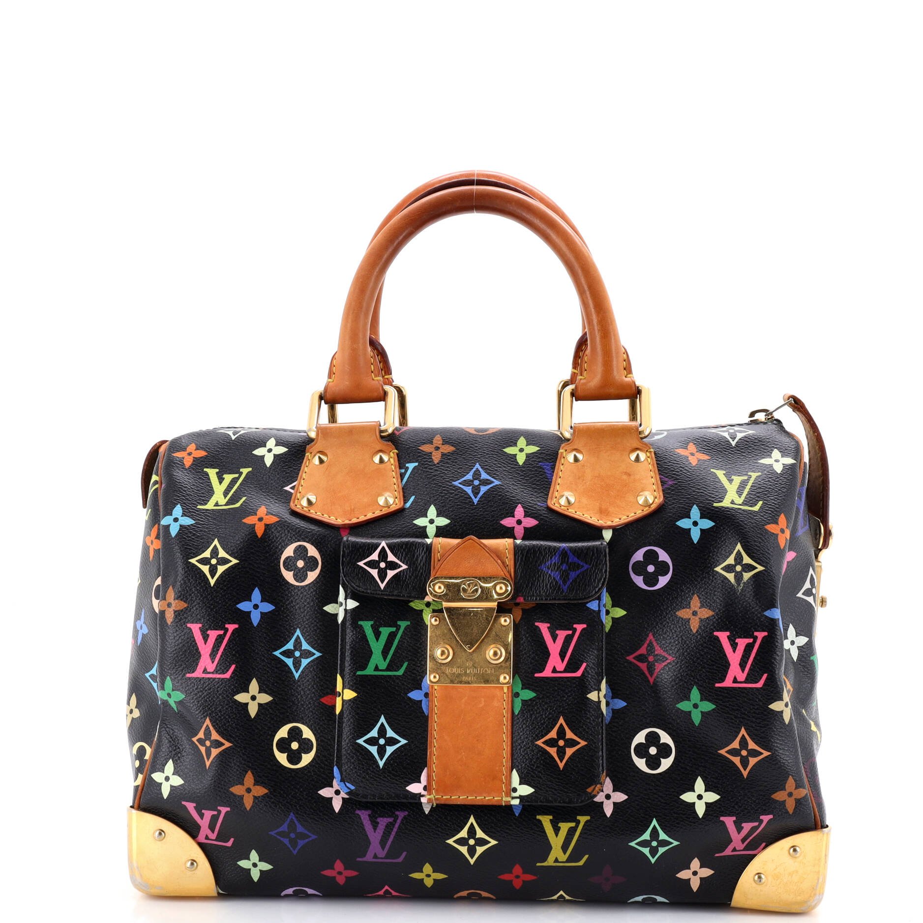 Louis Vuitton Speedy Handbag Monogram Multicolor 30
