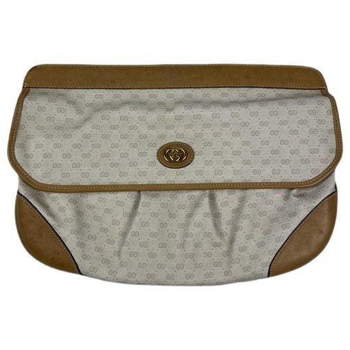Leather clutch bag