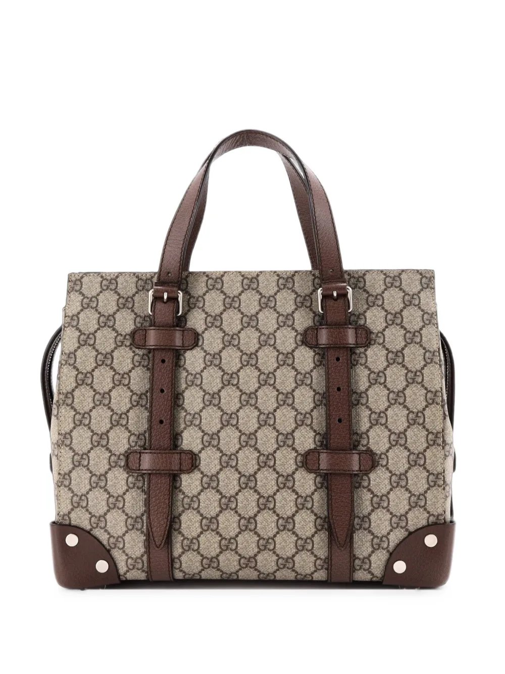 Buckle Travel GG Coated Canvas with Leather Medium tote bag