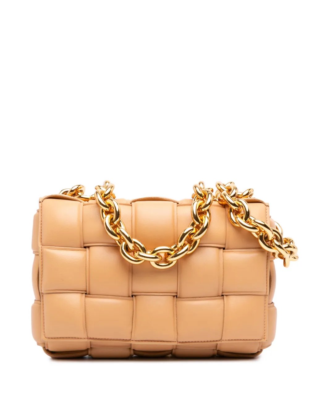 Bottega Veneta 2012-2026 Nappa Intrecciato Padded Chain Cassette satchel