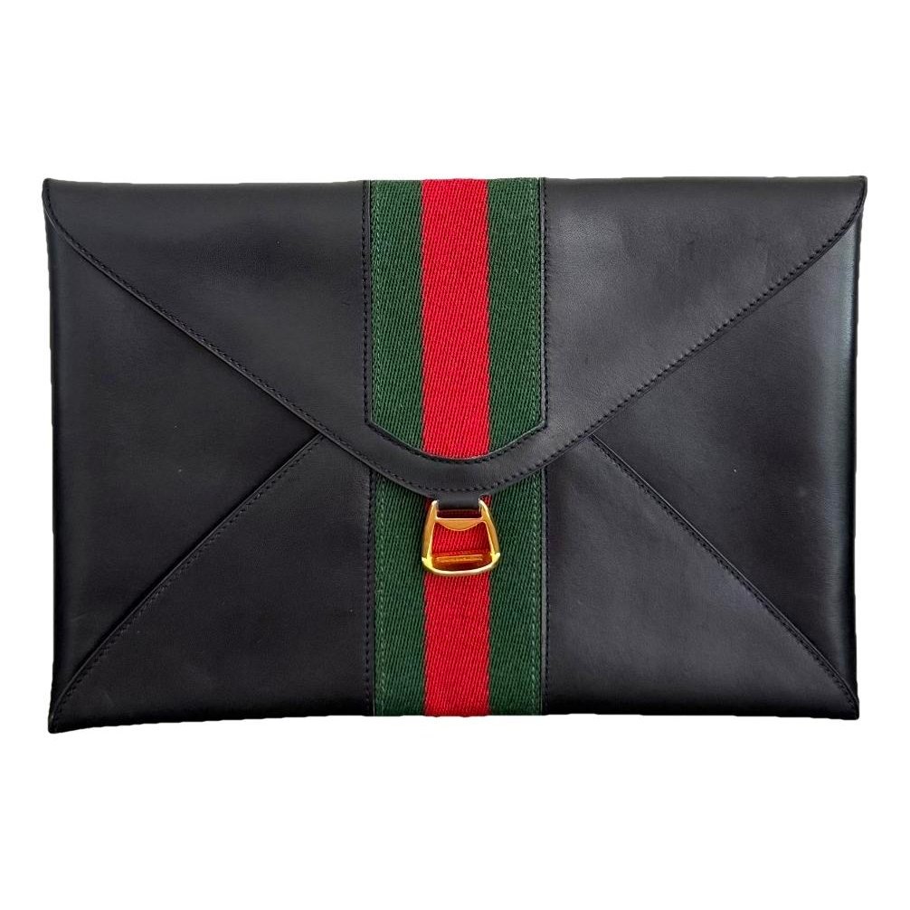 Ophidia leather clutch bag