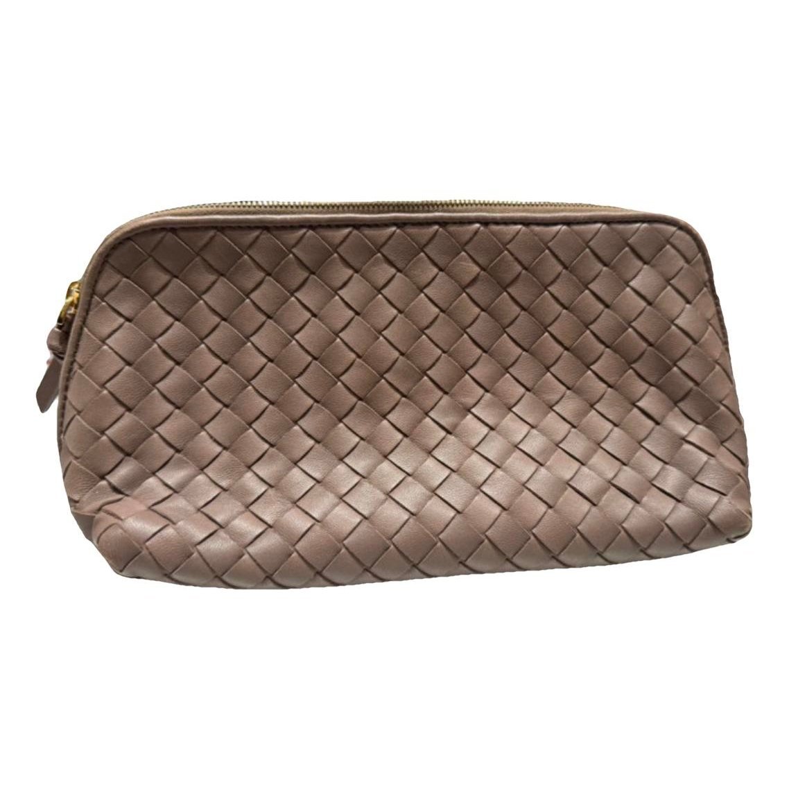 Pouch leather clutch bag