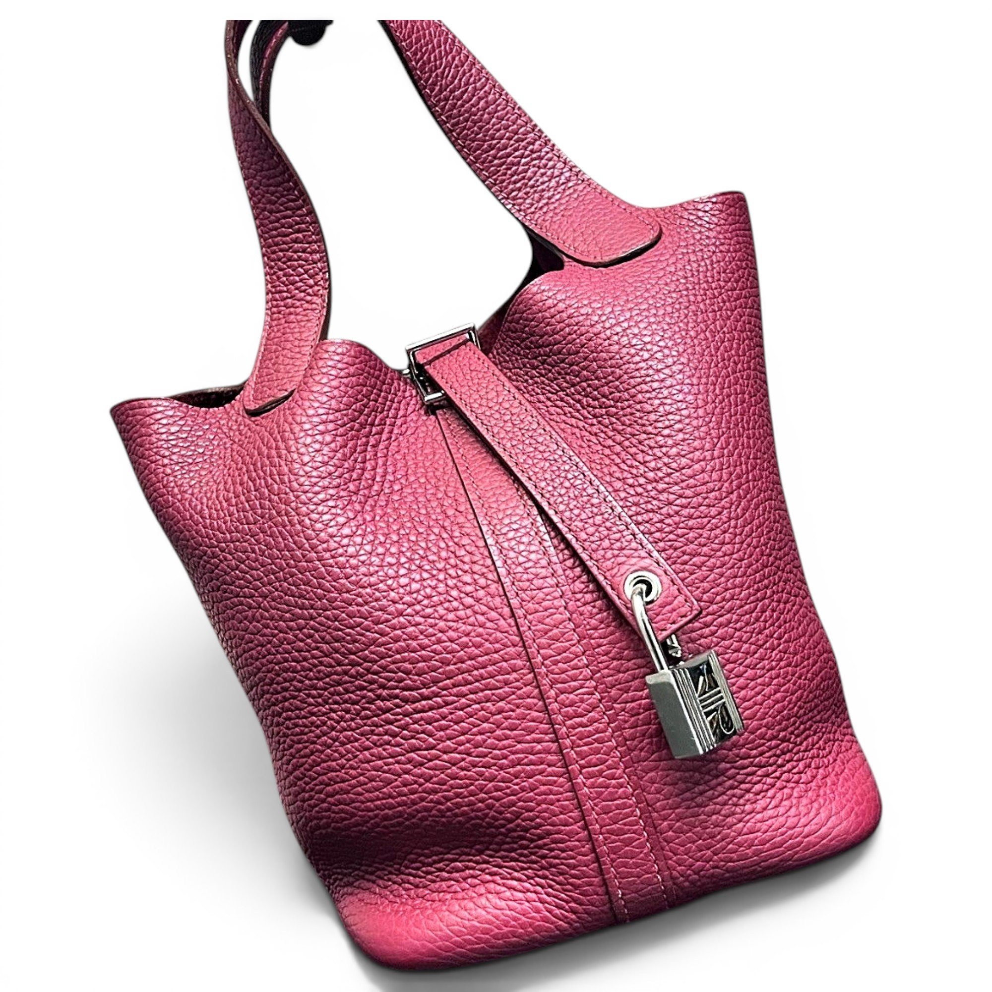 Picotin leather handbag