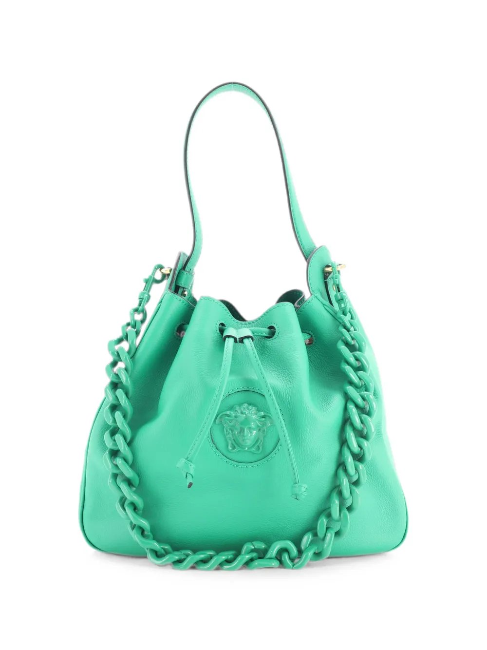 La Medusa Bucket Leather Large hobo bag