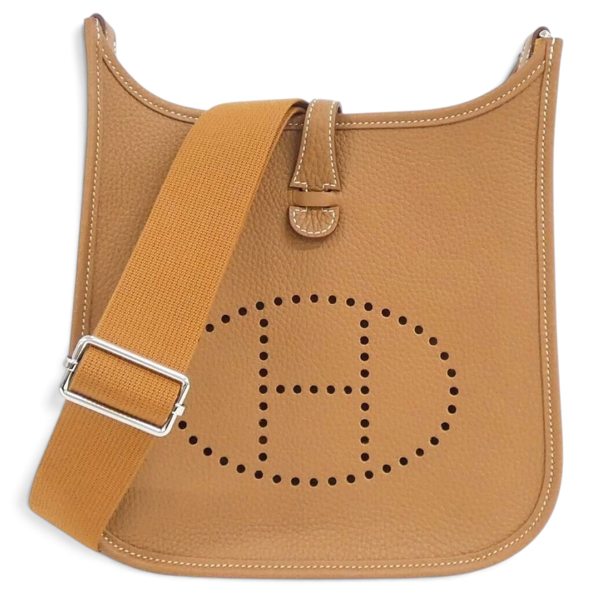 Hermes Evelyne Handbag Clemence Leather