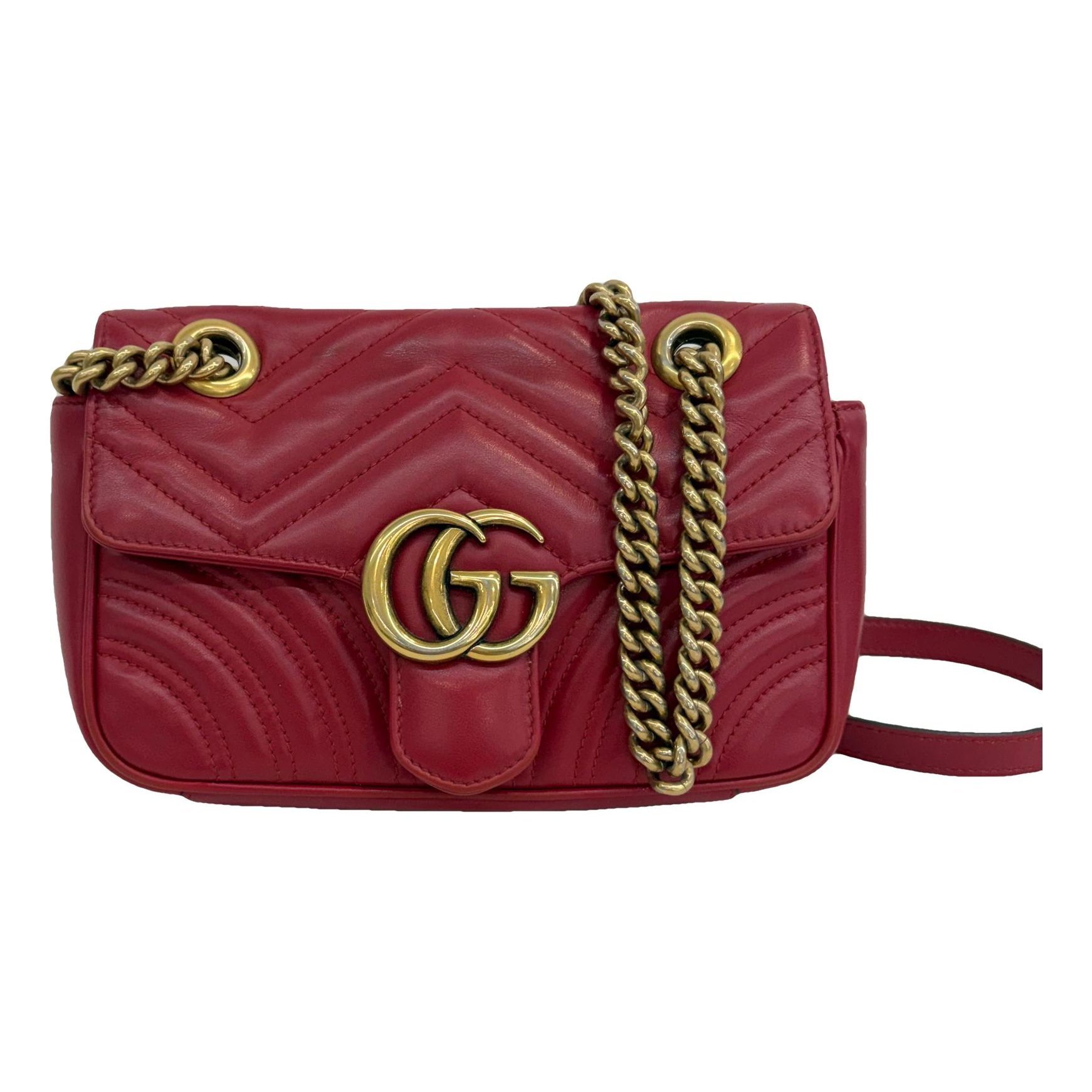 GG Marmont Flap leather handbag