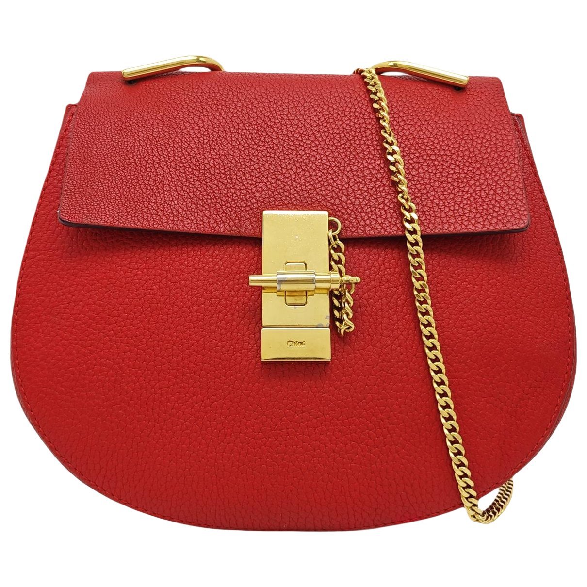 Drew leather handbag