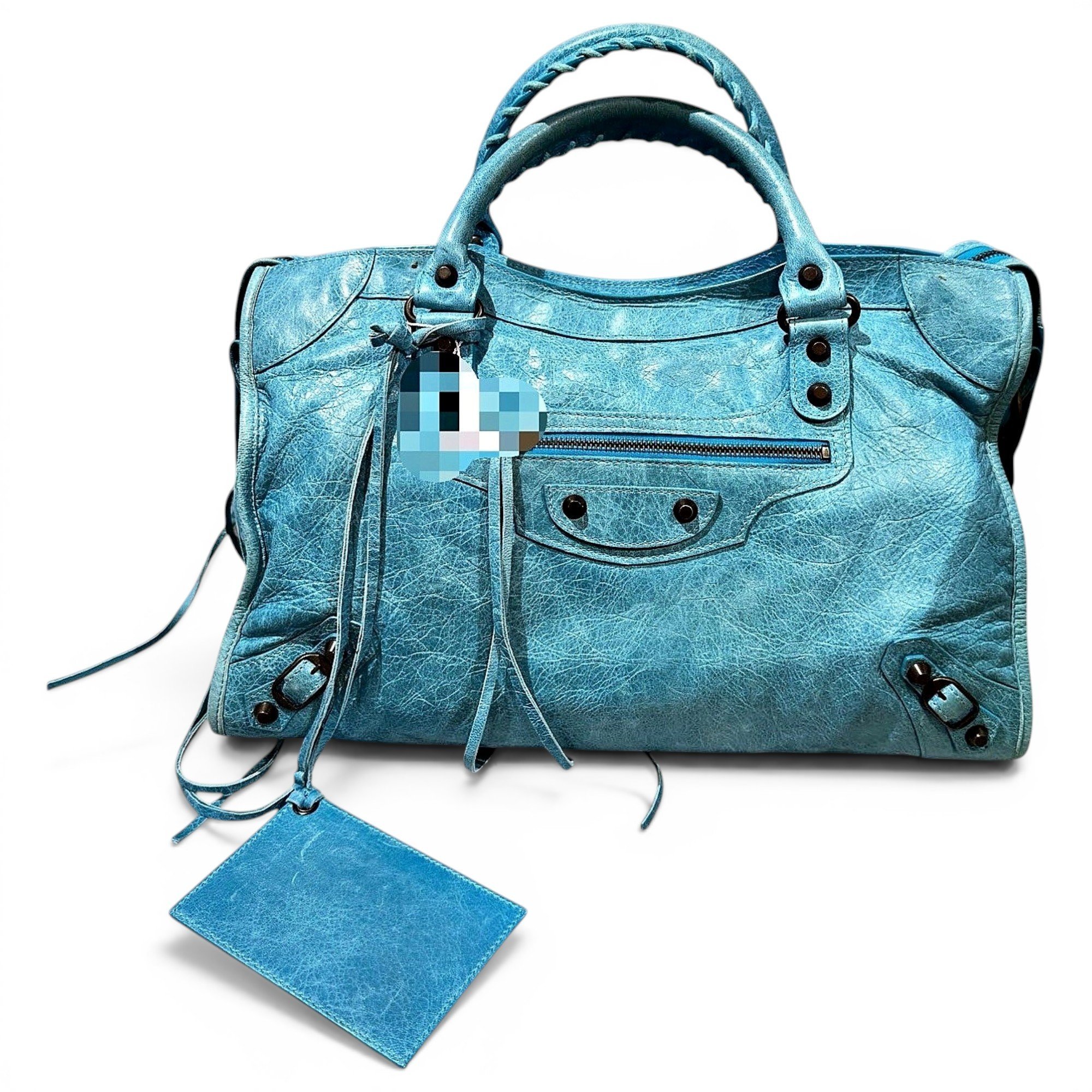 City leather bag