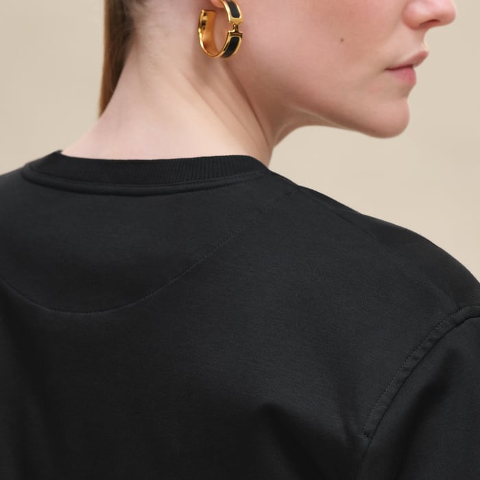 Noir Embroidered Maxi T-shirt