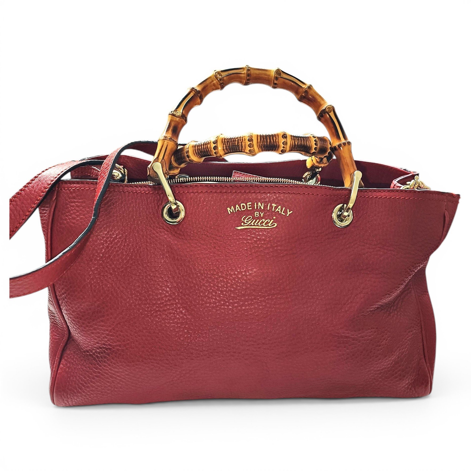 Bamboo Shopper leather tote