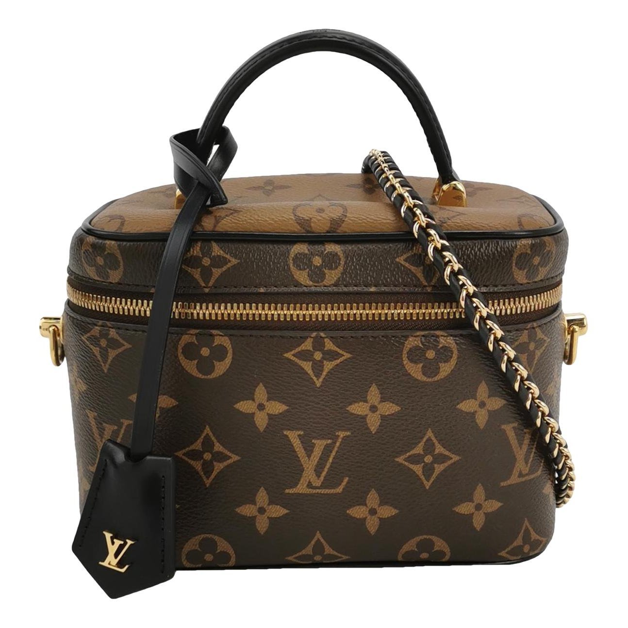 Vanity leather handbag