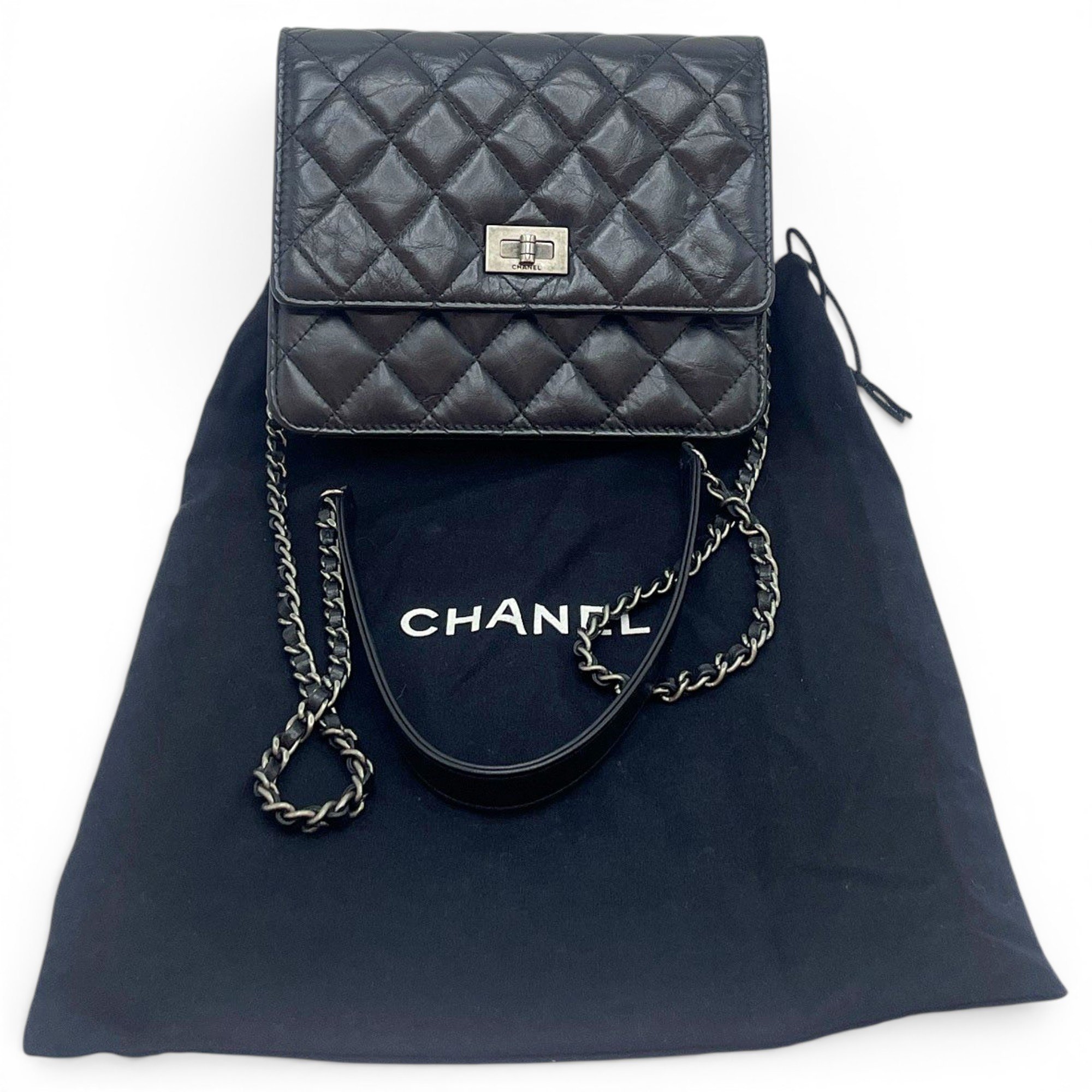 Wallet On Chain 2.55 leather crossbody bag