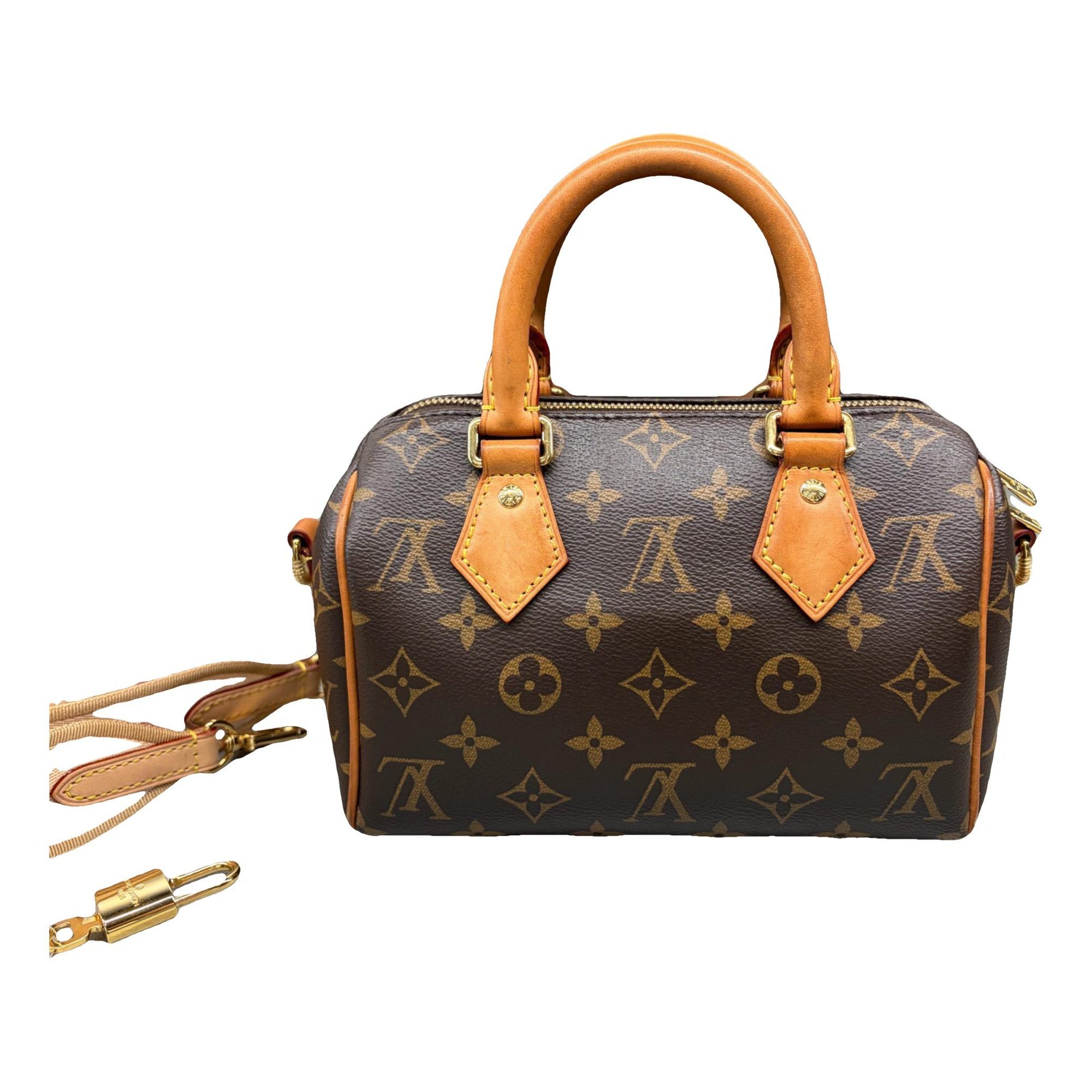Speedy leather handbag