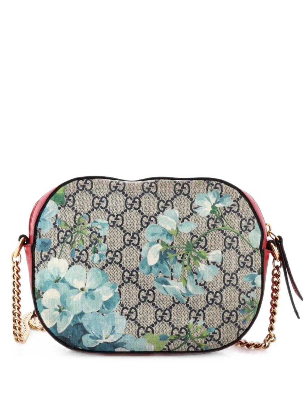 Chain Blooms Print GG Coated Canvas Mini crossbody bag
