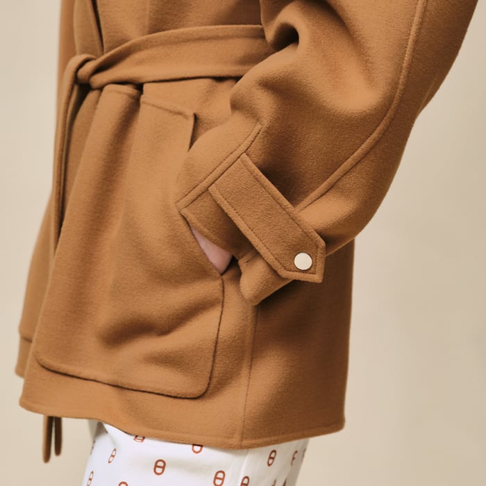 Brun Mahogany Short Parka Coat