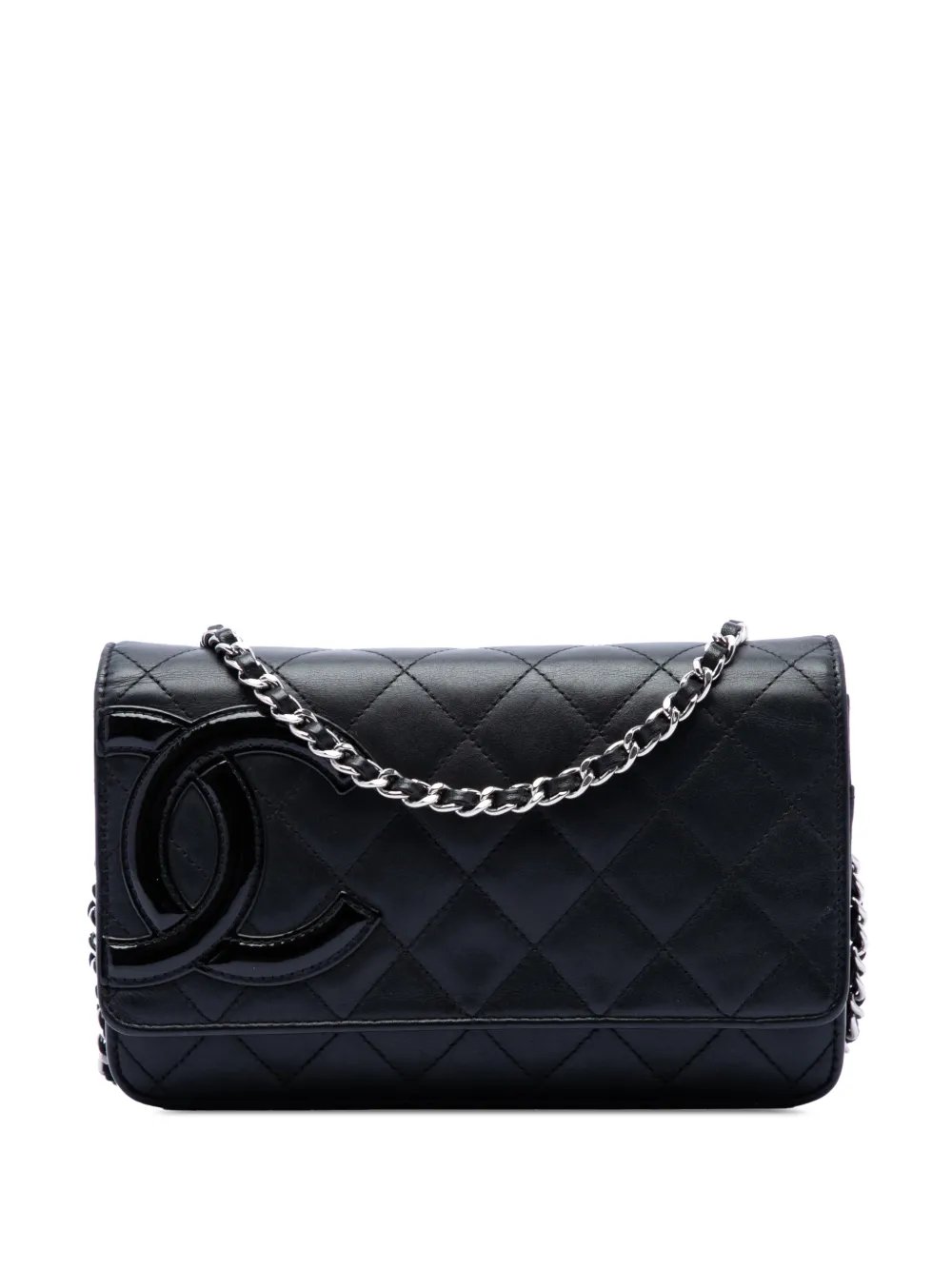 2012 Quilted Lambskin Cambon Ligne Wallet On Chain crossbody bag