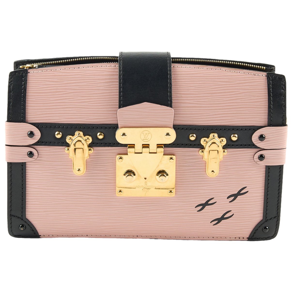 Pochette Trunk leather handbag