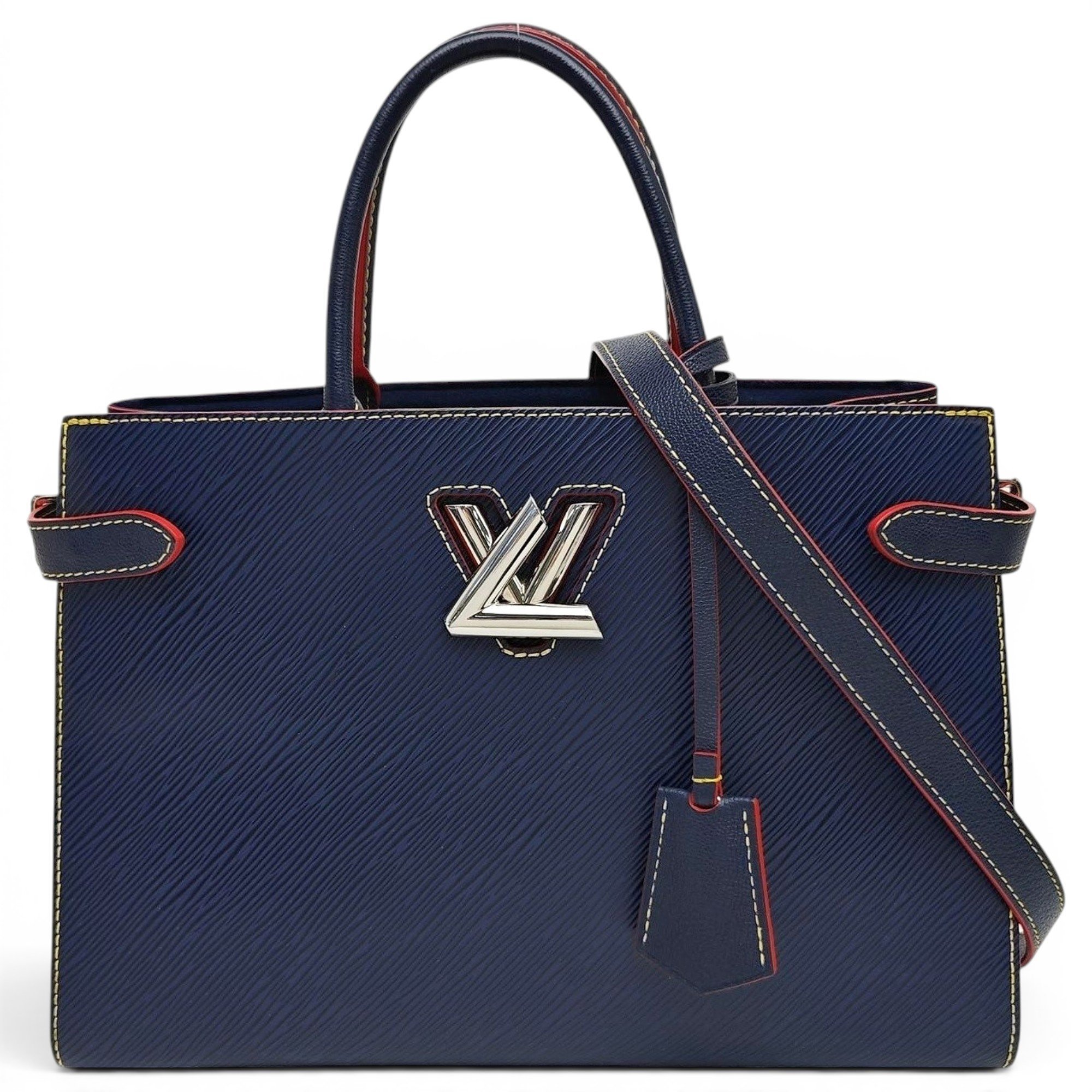 Twist leather handbag