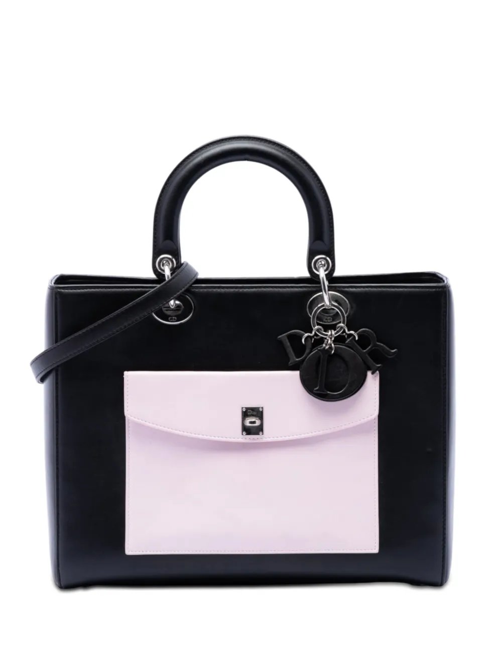 2014 Large Calfskin Pocket Tote Lady Dior satchel