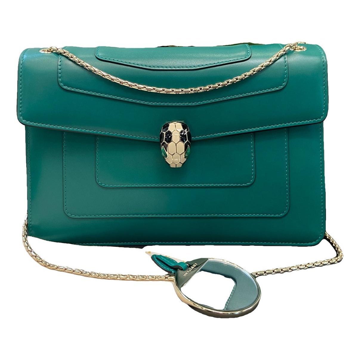 Serpenti leather handbag