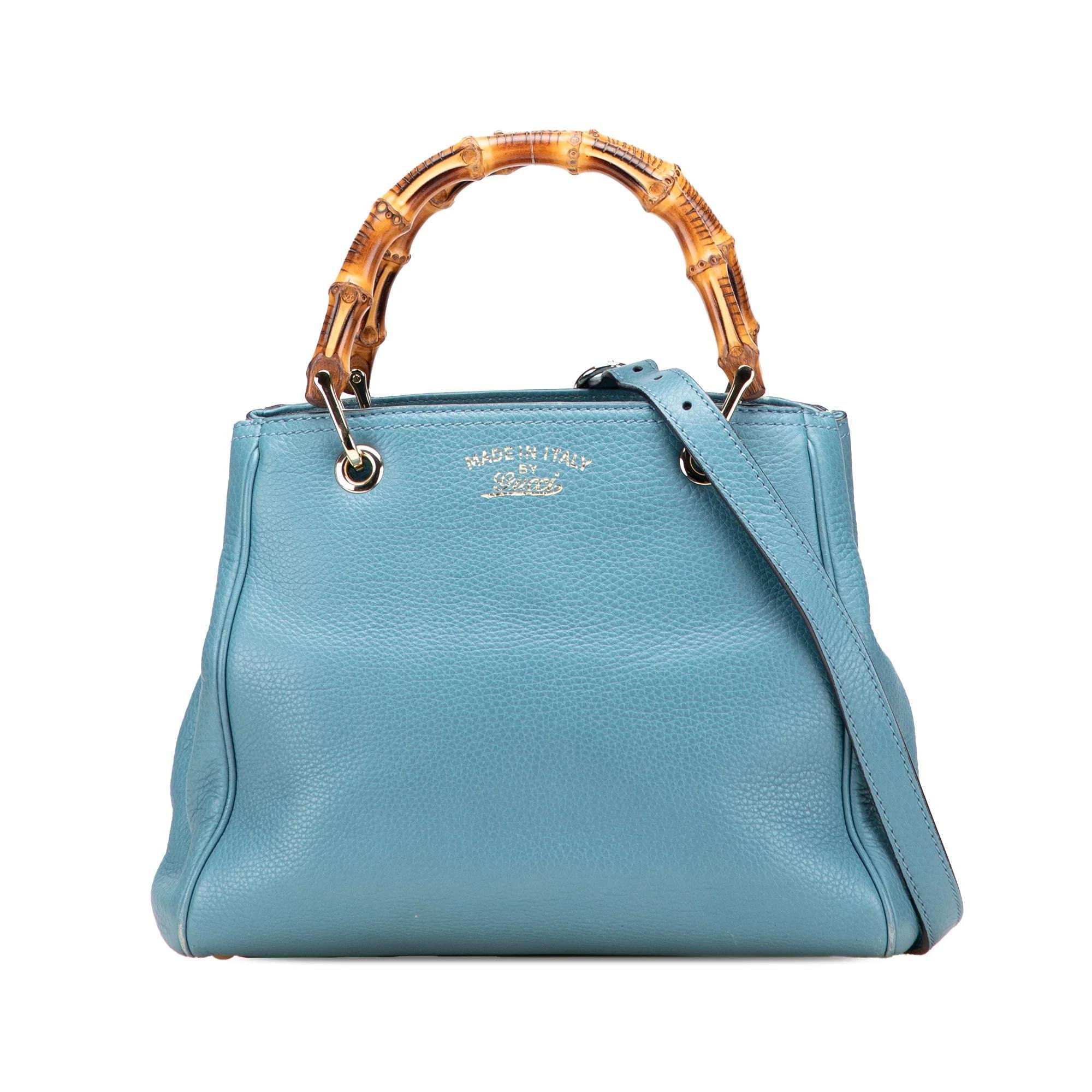 Bamboo leather handbag