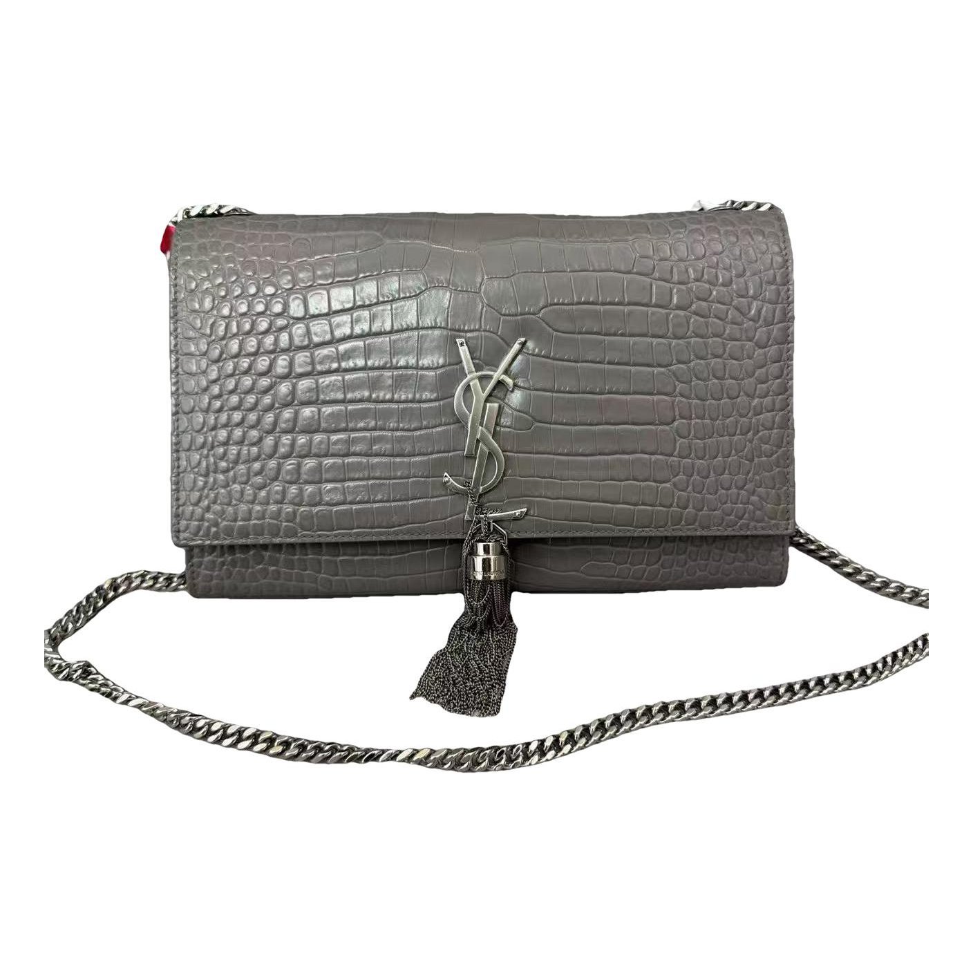 Pompom Kate leather handbag