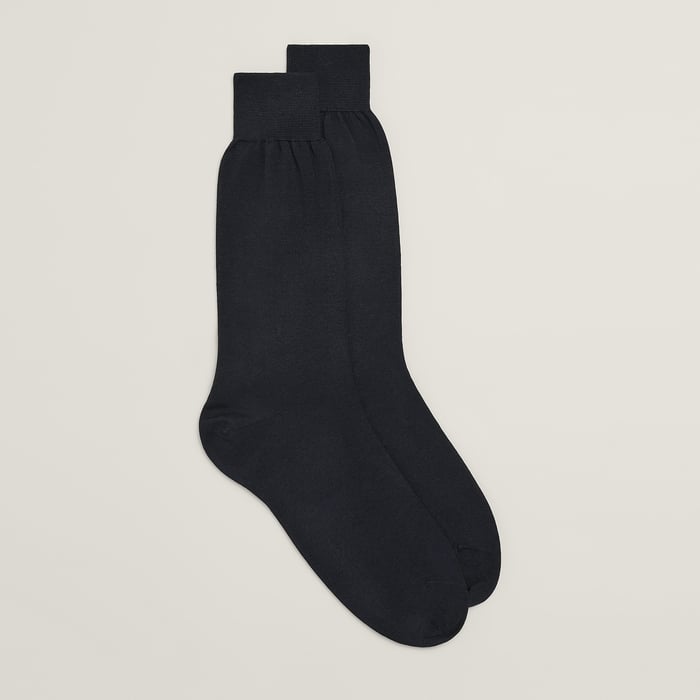 "H" embroidery socks