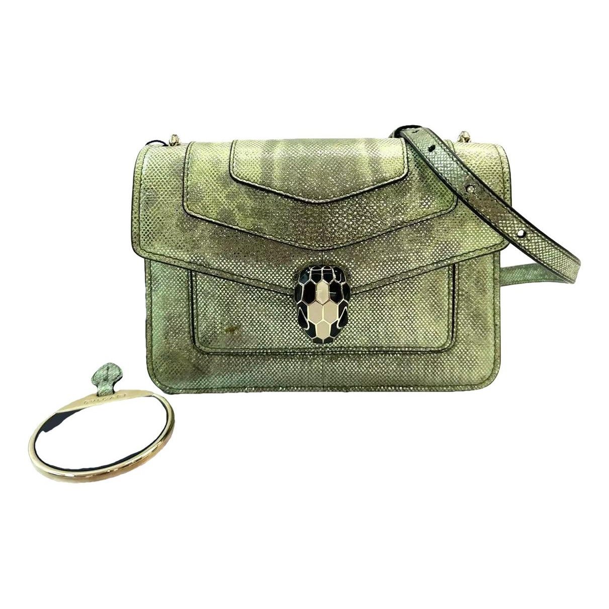 Serpenti leather handbag