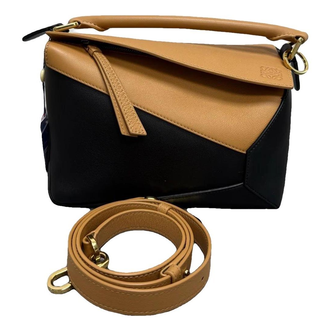 Puzzle leather mini bag