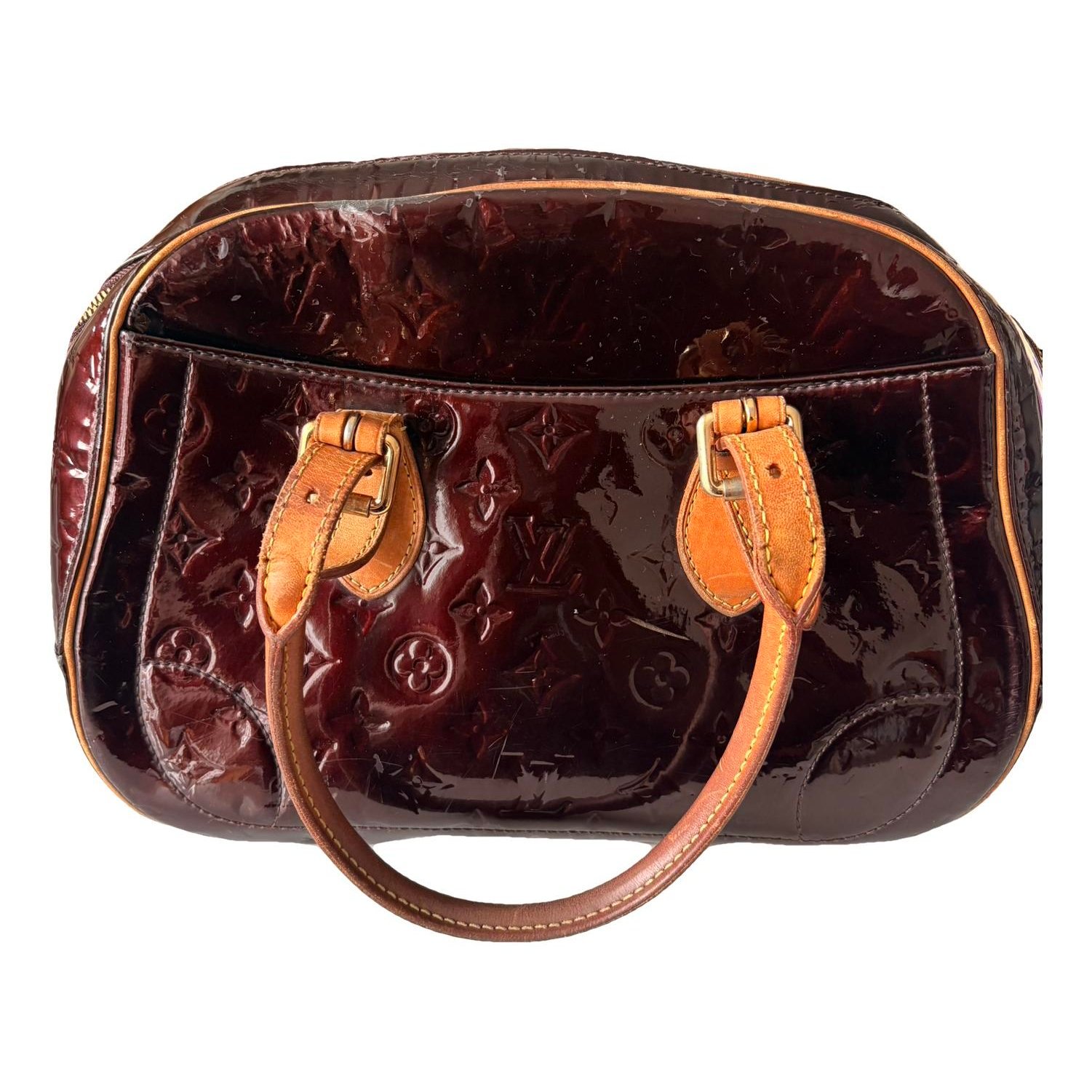 Summit patent leather handbag