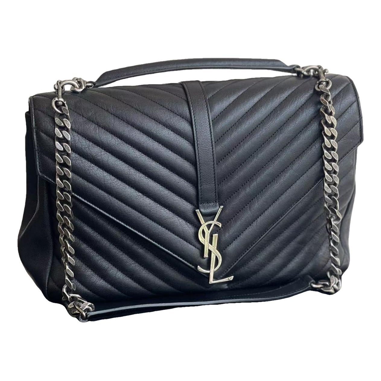 Collége monogramme leather handbag
